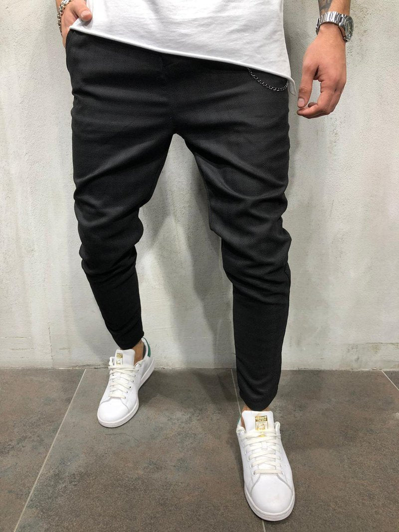 PLAIDS & CHECKS ANKLE PANTS CHAIN ACCESSORY 3976 - jameswhite001