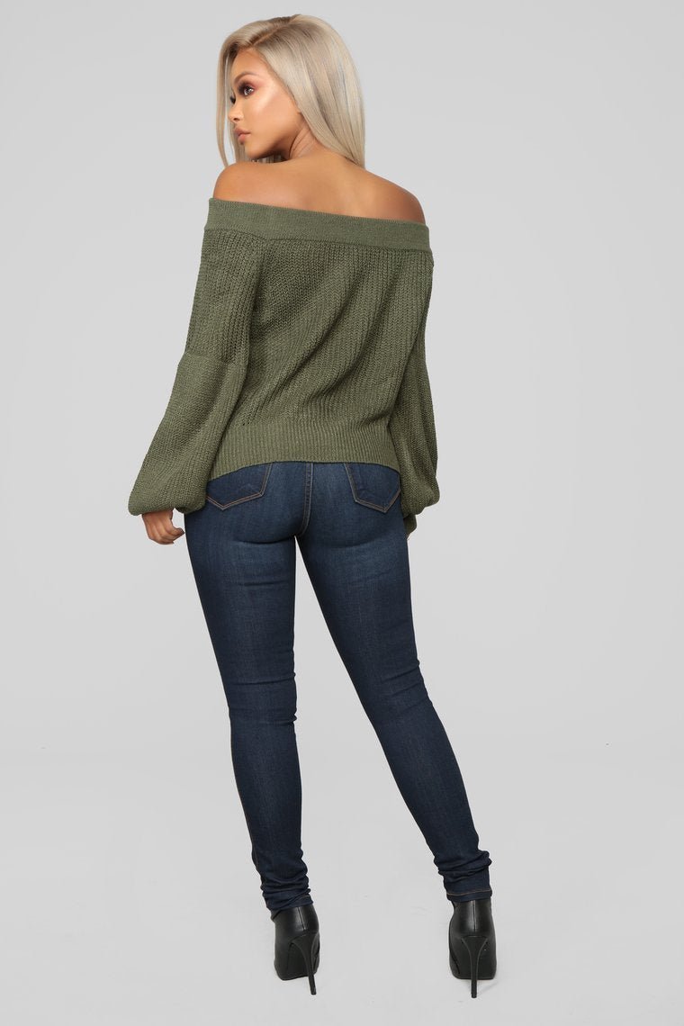 Please Explain Sweater - Olive - jameswhite001