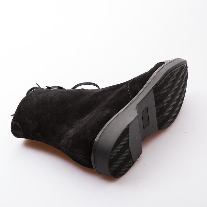 RODRIGO - BLACK - WAXY SUEDE & CALF LEATHER - jameswhite001