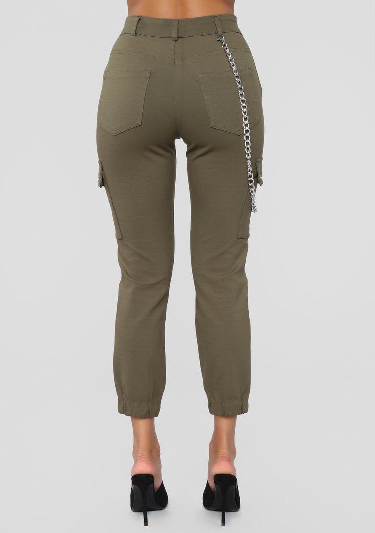 Rowan Ponte Joggers - Olive - jameswhite001