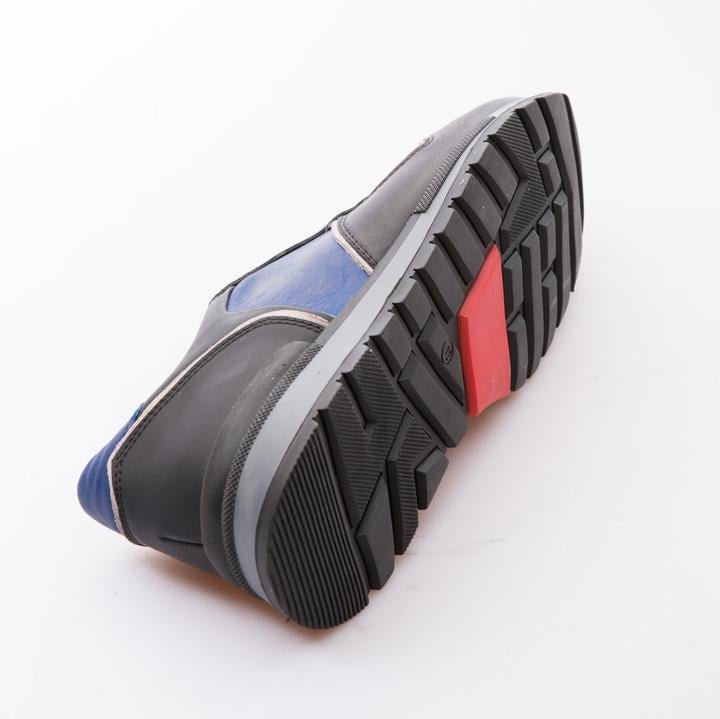 SAMUEL - SAKS BLUE & BLACK - CALF VINTAGE LEATHER - jameswhite001