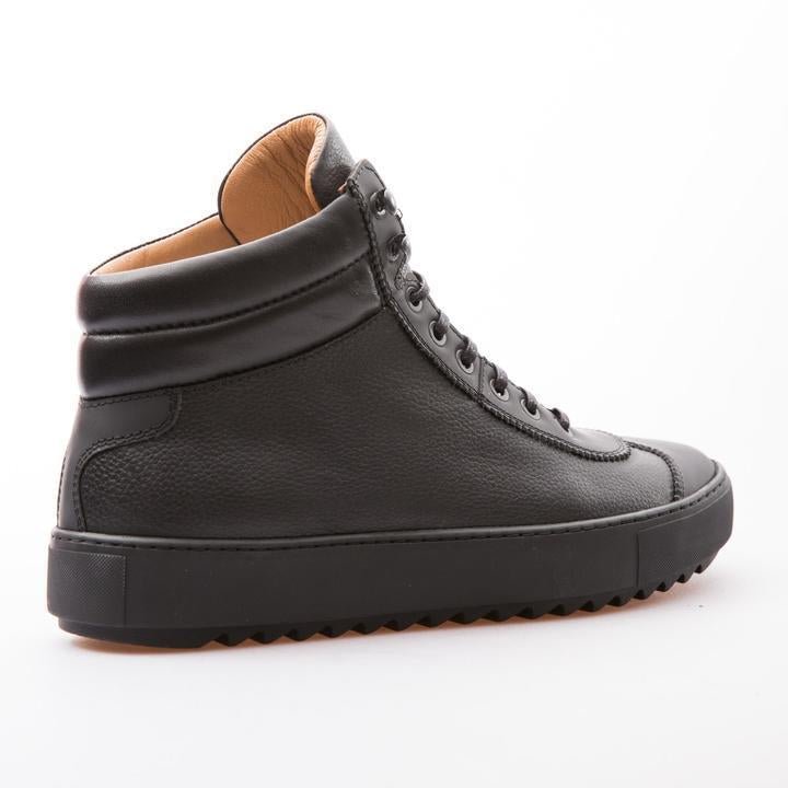 SCOTT - BLACK - CALF GRAIN & MAT LEATHER - jameswhite001
