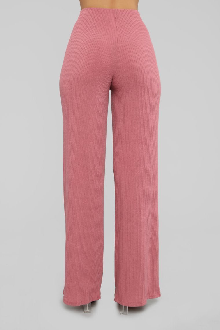 Snuggle Up To Me Pant Set - Mauve - jameswhite001