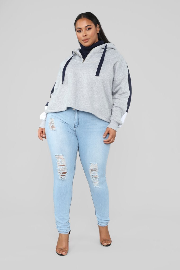 Stay Styling Sweatshirt - Heather Grey - jameswhite001