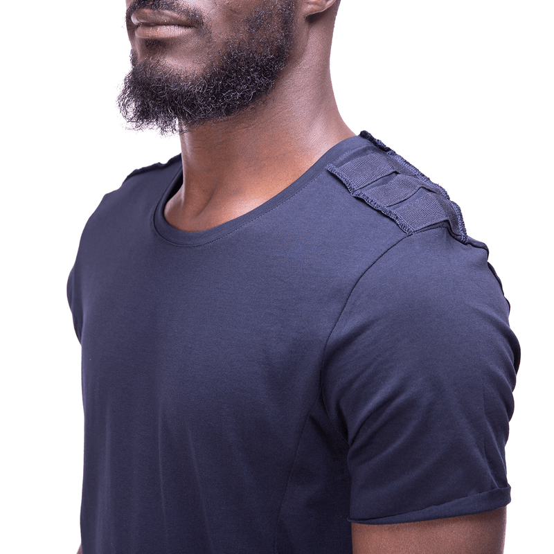 STREETWEAR SHOULDER AND SIDE RIBAND TSHIRT 3721 - jameswhite001