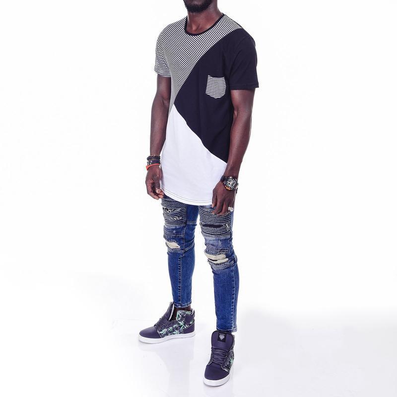 STRIPED MENS T - SHIRT 3591 - jameswhite001