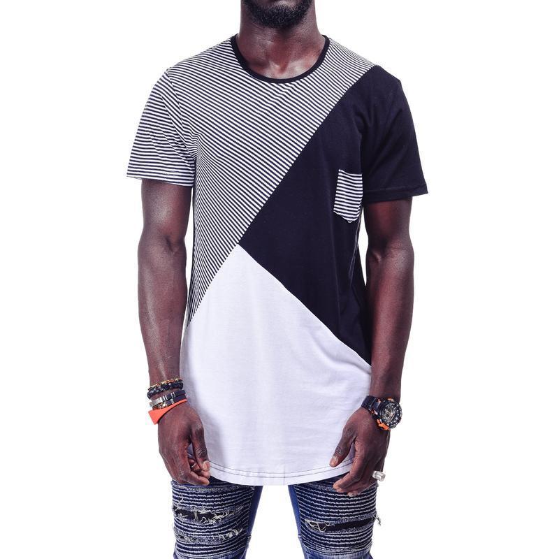 STRIPED MENS T - SHIRT 3591 - jameswhite001