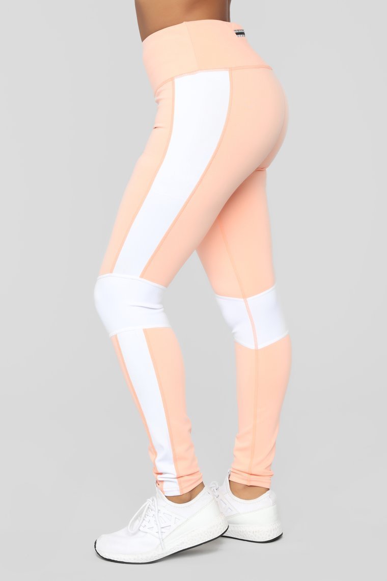 Strut Your Fit Active Legging - Coral/White - jameswhite001