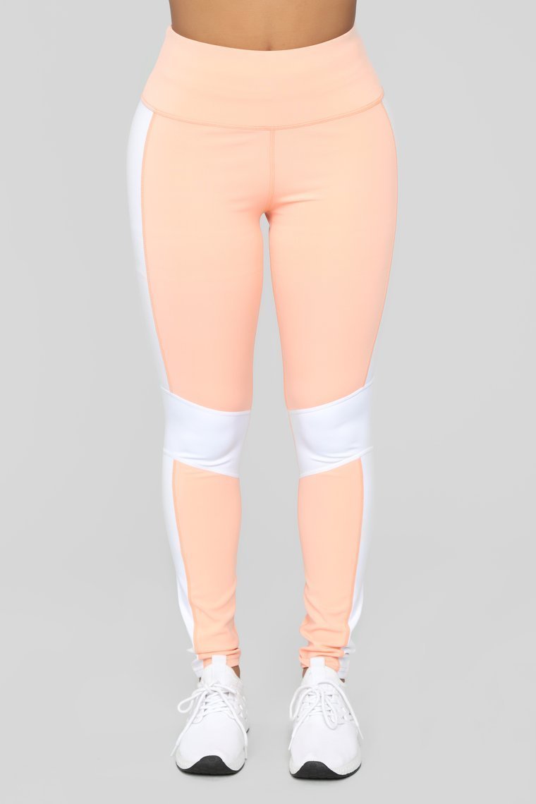 Strut Your Fit Active Legging - Coral/White - jameswhite001