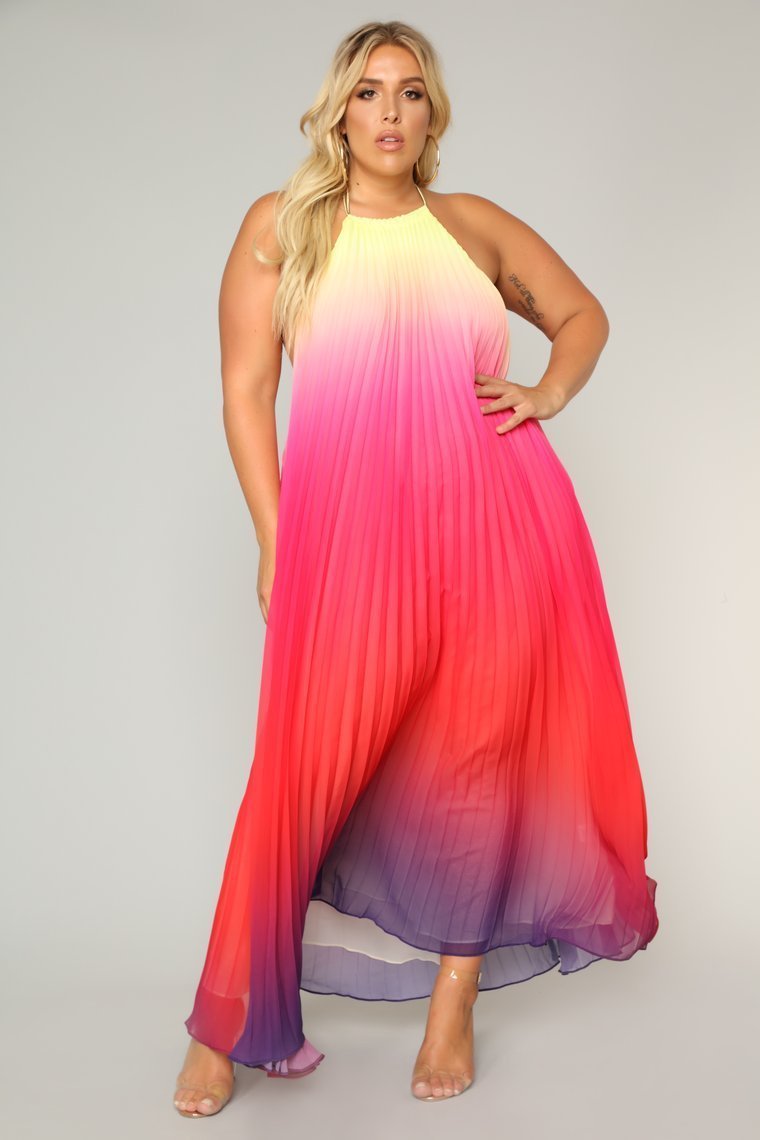 Sunset Ombre Dress - Multi - jameswhite001