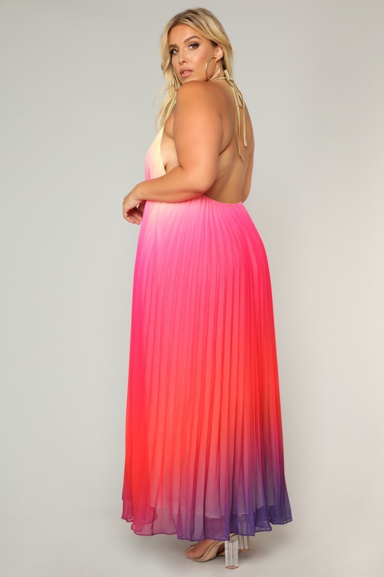 Sunset Ombre Dress - Multi - jameswhite001