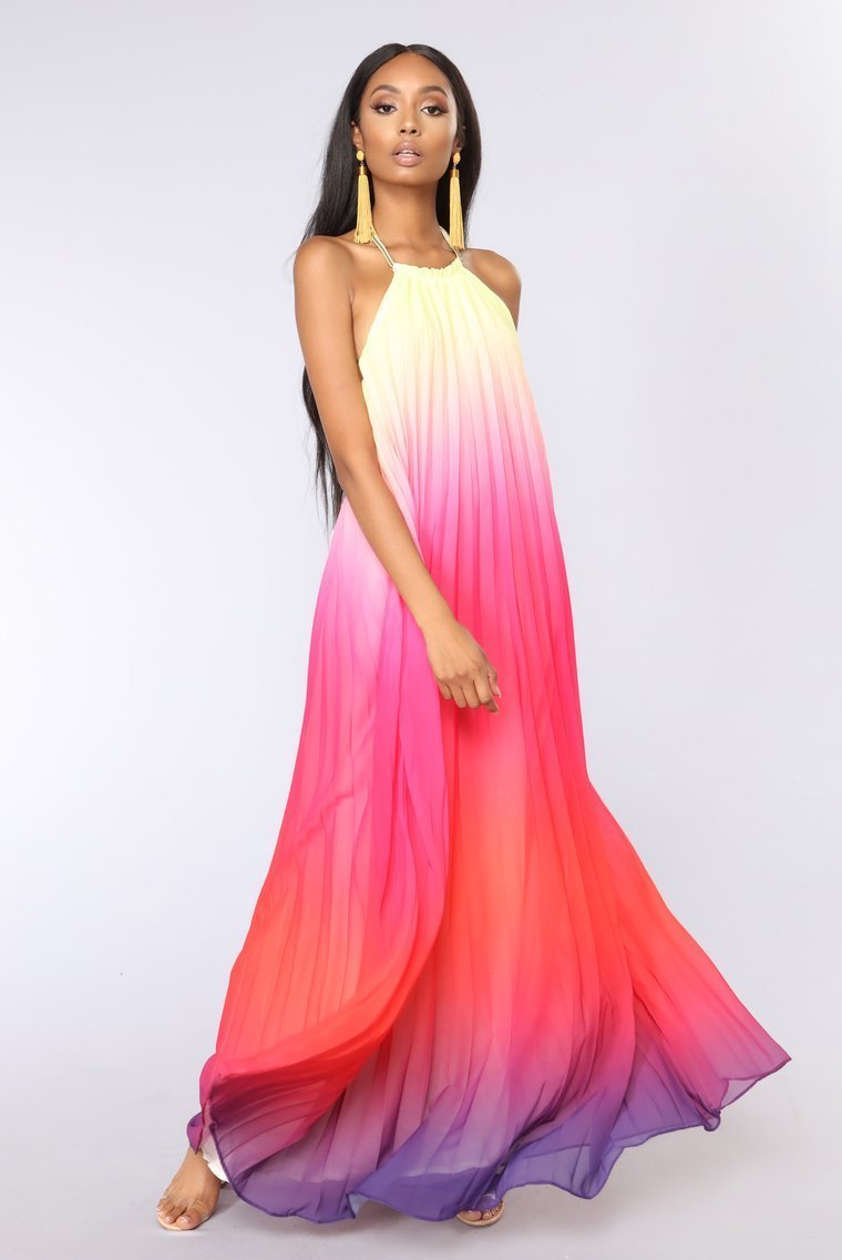 Sunset Ombre Dress - Multi - jameswhite001