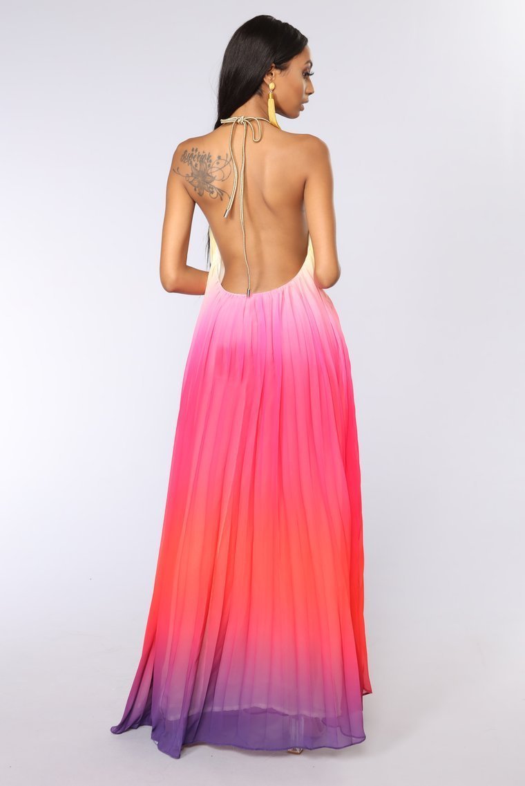 Sunset Ombre Dress - Multi - jameswhite001