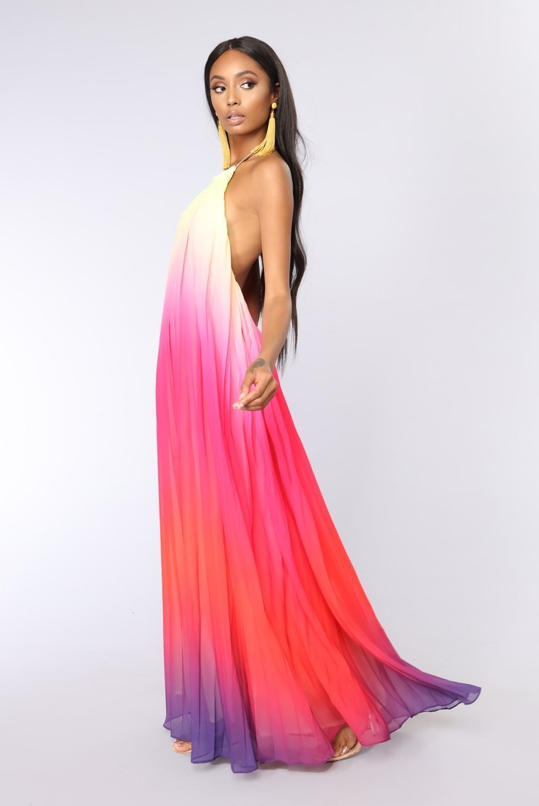 Sunset Ombre Dress - Multi - jameswhite001