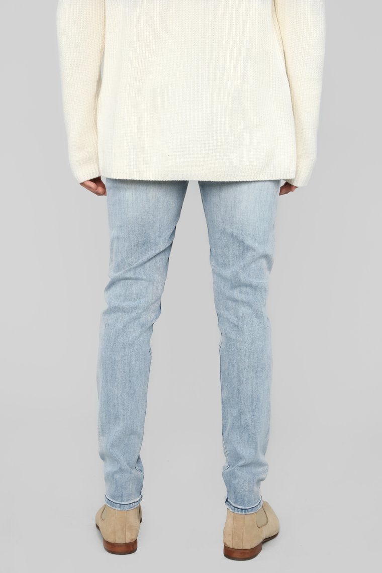 Super Stretch Skinny Jeans - Light Blue Wash - jameswhite001