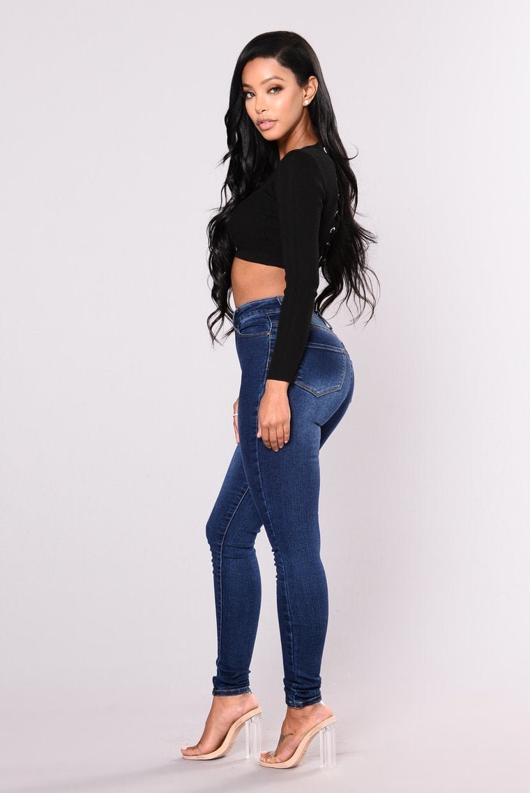Supernatural High Rise Jeans - Dark Wash - jameswhite001