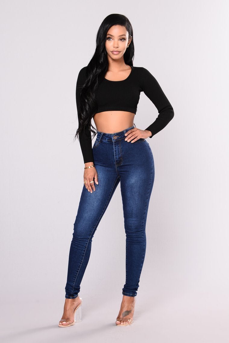 Supernatural High Rise Jeans - Dark Wash - jameswhite001