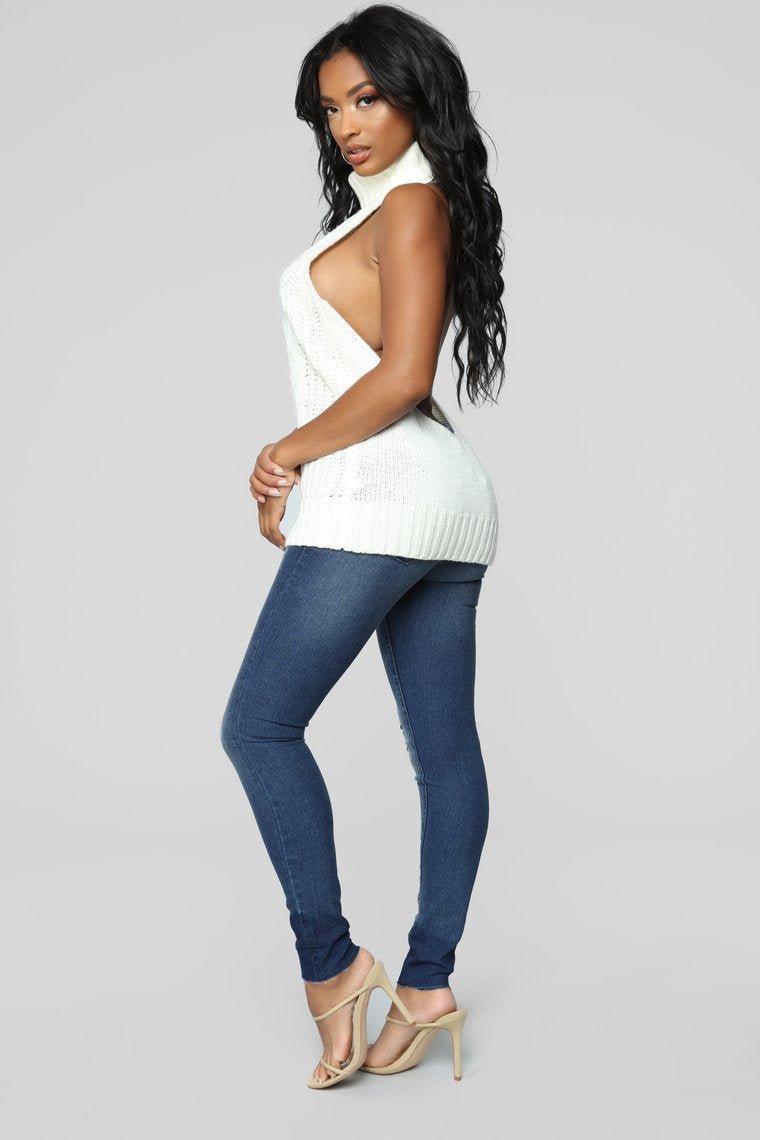 Sweet Bella Sweater - White - jameswhite001