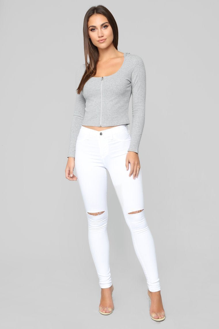 Switch Lanes Top - Heather Grey - jameswhite001