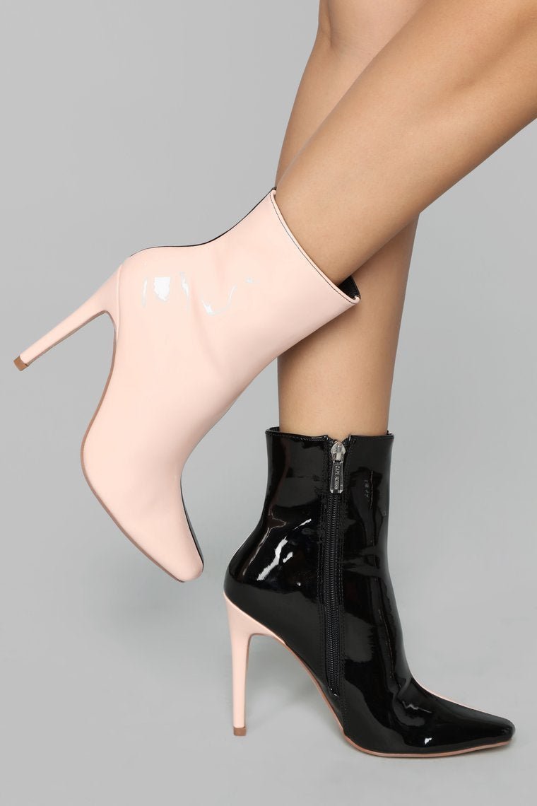 Switched Up Heeled Boot - Pink - jameswhite001