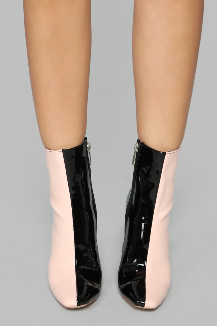 Switched Up Heeled Boot - Pink - jameswhite001