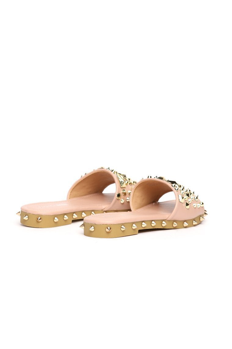 Take The Edge Flat Sandal - Nude - jameswhite001