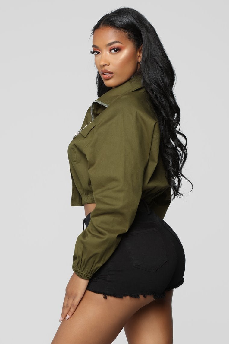 Taking The Lead Jacket - Olive - jameswhite001