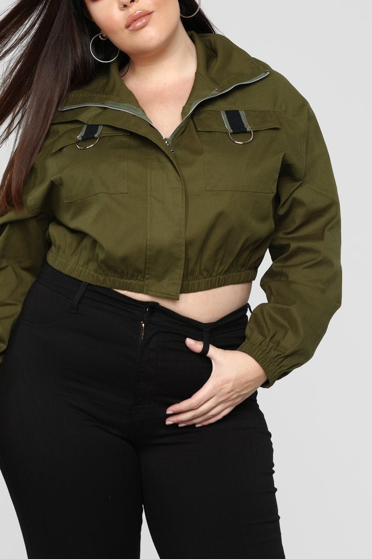 Taking The Lead Jacket - Olive - jameswhite001