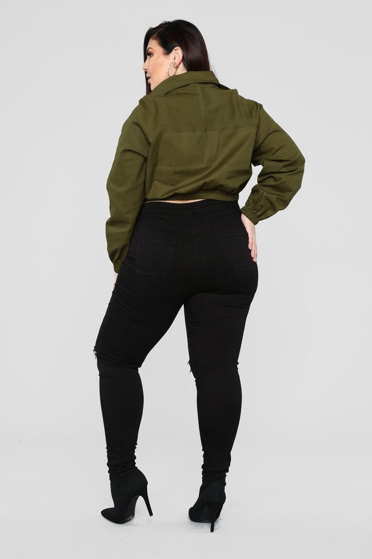 Taking The Lead Jacket - Olive - jameswhite001