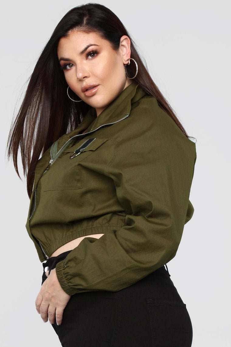 Taking The Lead Jacket - Olive - jameswhite001