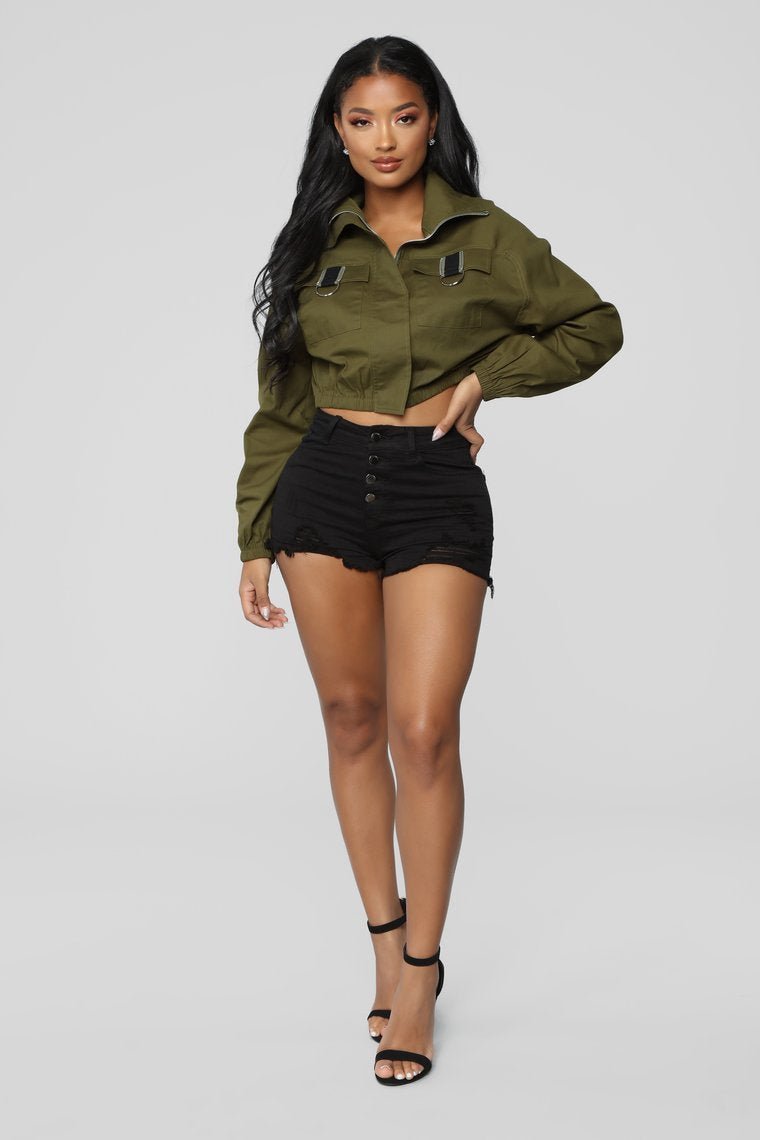 Taking The Lead Jacket - Olive - jameswhite001