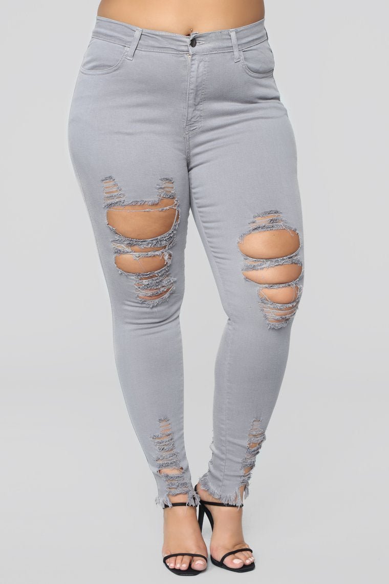 Tell Your Boy Bye Jeans - Grey - jameswhite001