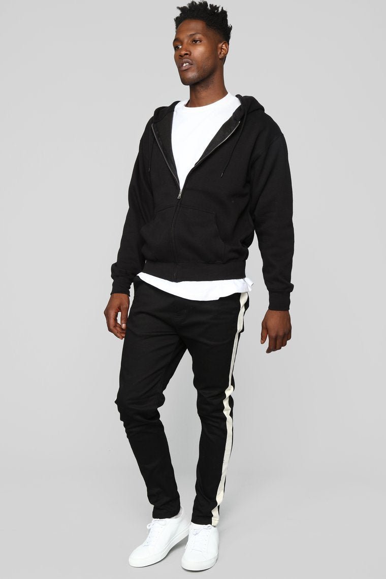 Territory Zip Hoodie - Black - jameswhite001