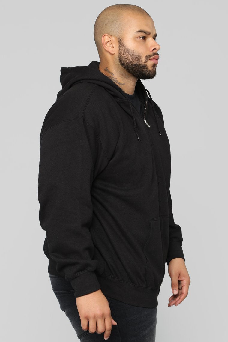 Territory Zip Hoodie - Black - jameswhite001
