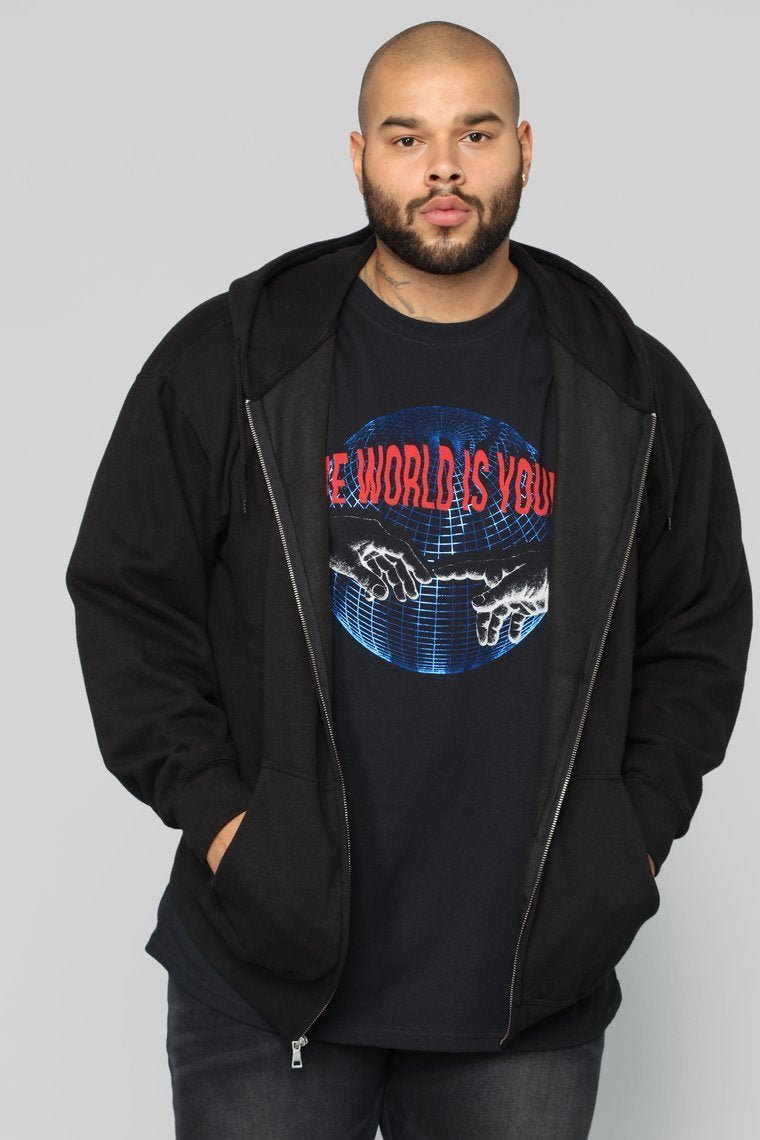 Territory Zip Hoodie - Black - jameswhite001