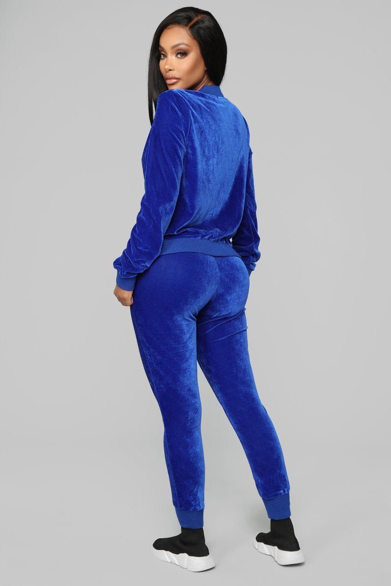 The OG Velvet Lounge Set - Royal Blue - jameswhite001
