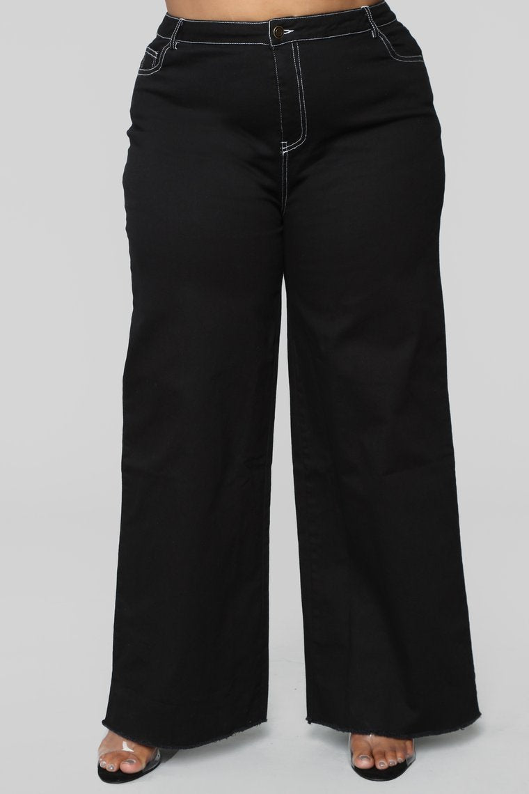 The Possibilities Straight Leg Jeans - Black - jameswhite001