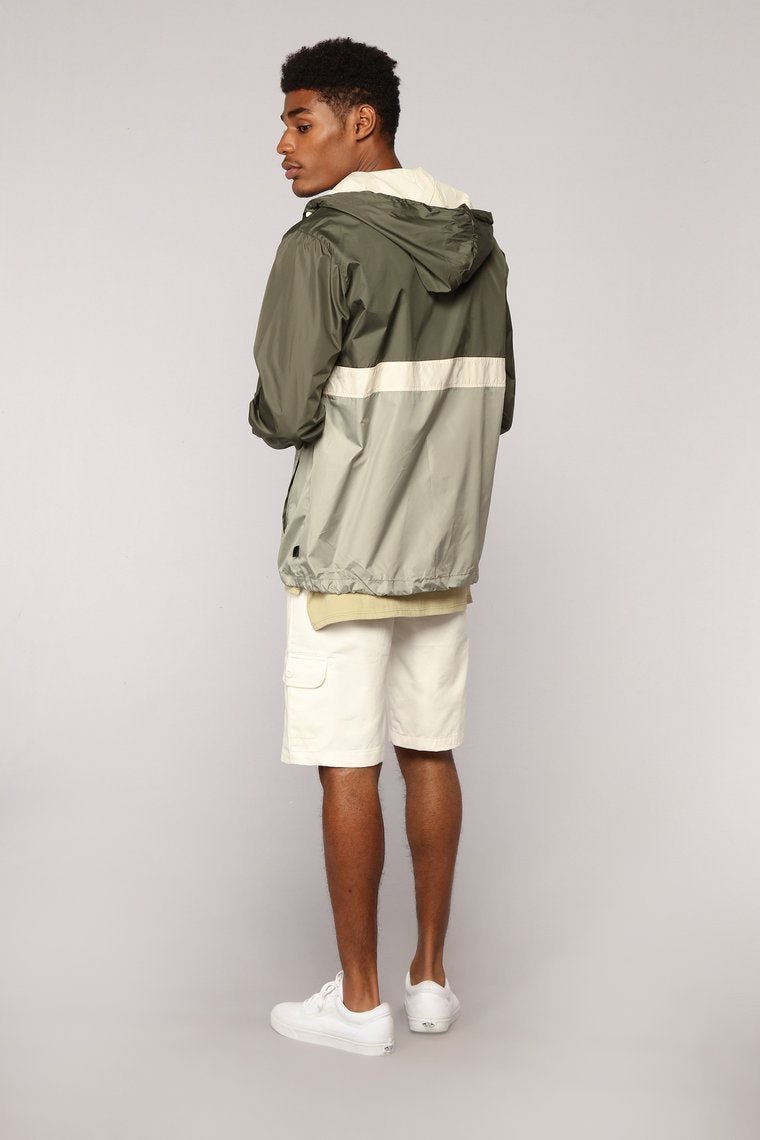 The Takeover Windbreaker - Green/Combo - jameswhite001