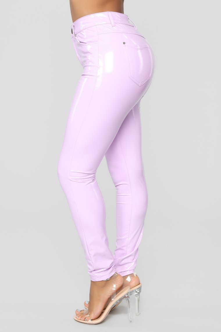 The Vinyl Countdown Pants - Lilac - jameswhite001