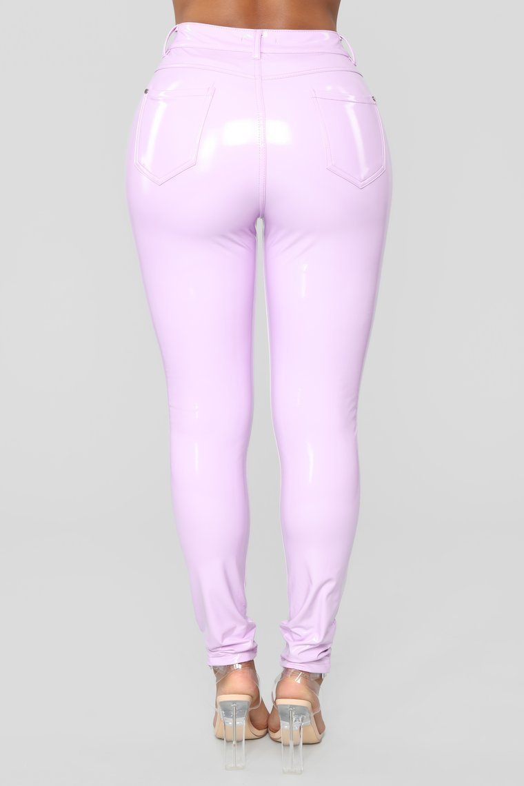The Vinyl Countdown Pants - Lilac - jameswhite001