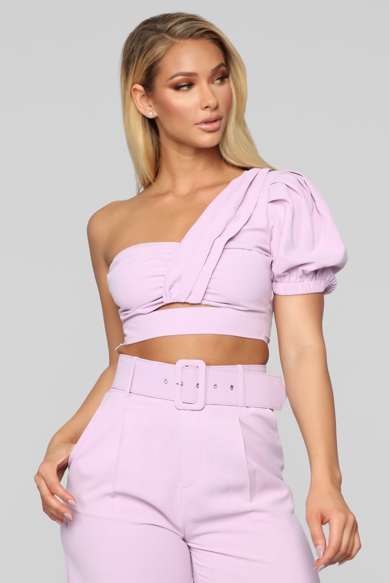 There's A Twist To It Pant Set - Lavender - jameswhite001