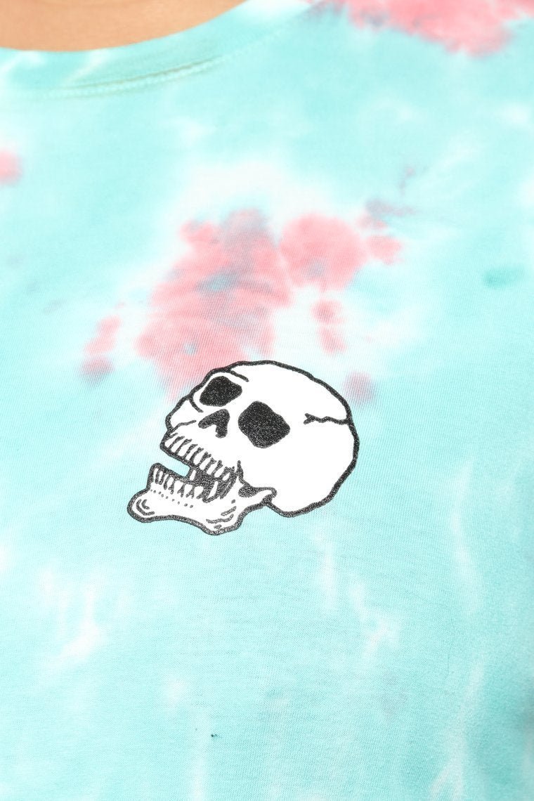 Till Death Tie Dye Tunic - Pink/Combo - jameswhite001
