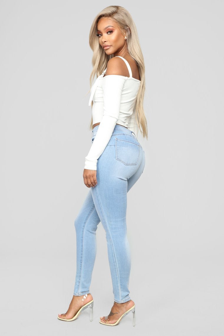 Today's Mood Cold Shoulder Top - Ivory - jameswhite001