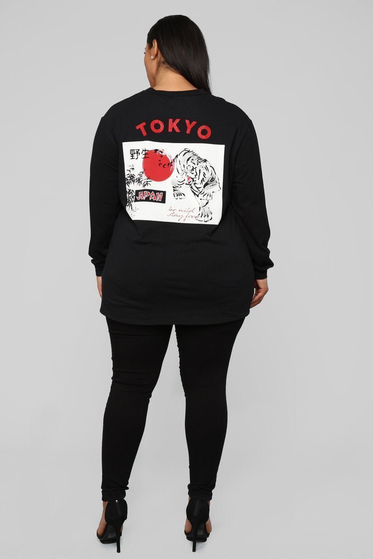 Tokyo Girl Top - Black - jameswhite001