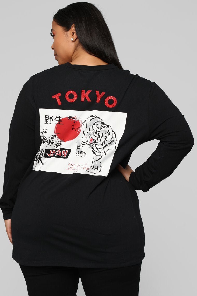Tokyo Girl Top - Black - jameswhite001