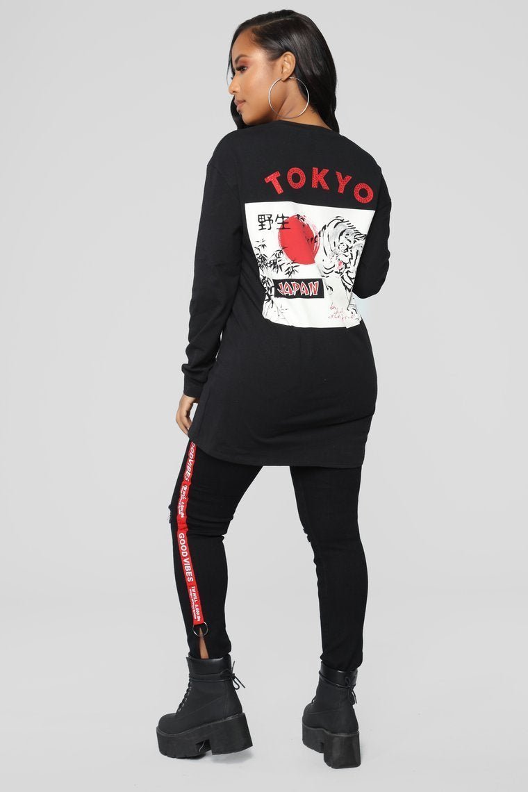 Tokyo Girl Top - Black - jameswhite001