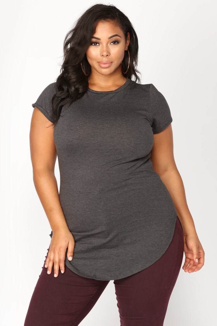 Tori Tunic - Charcoal - jameswhite001