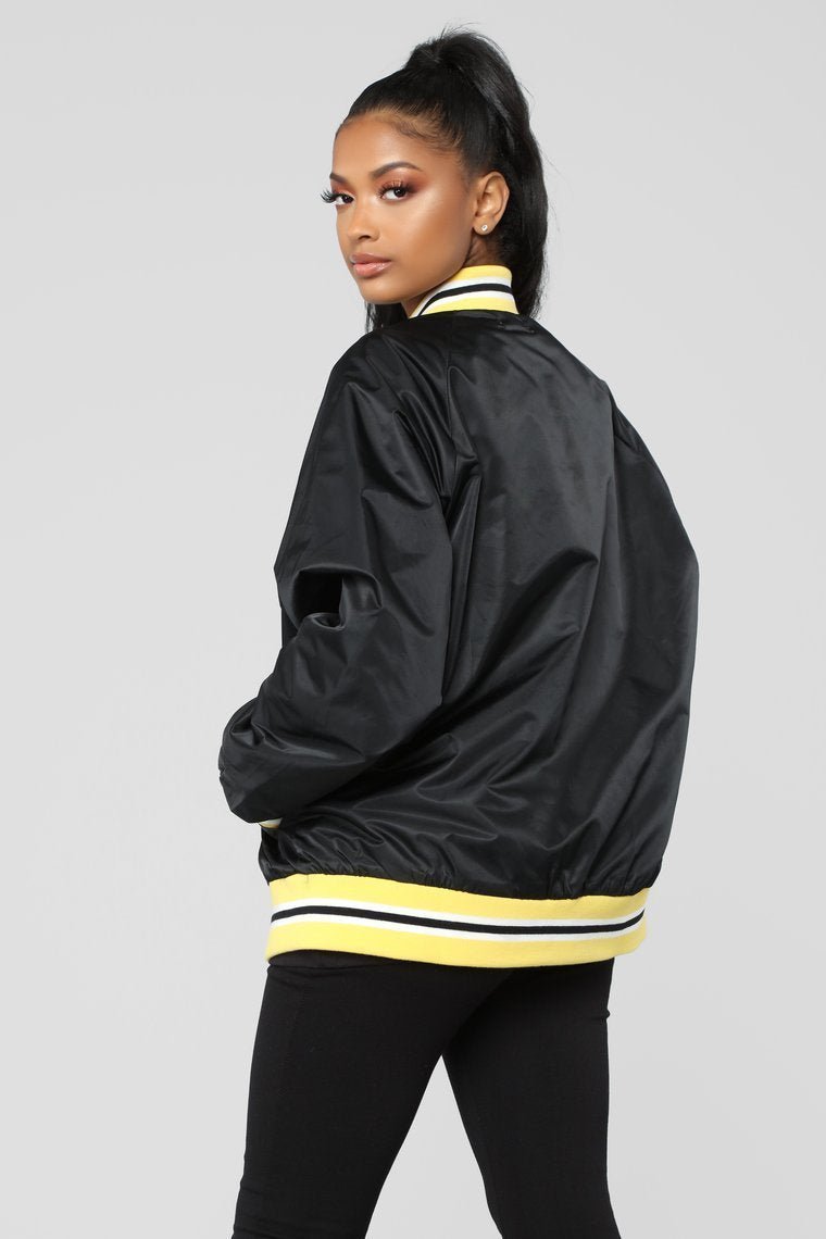 Torre Casual Jacket - Black/Yellow - jameswhite001