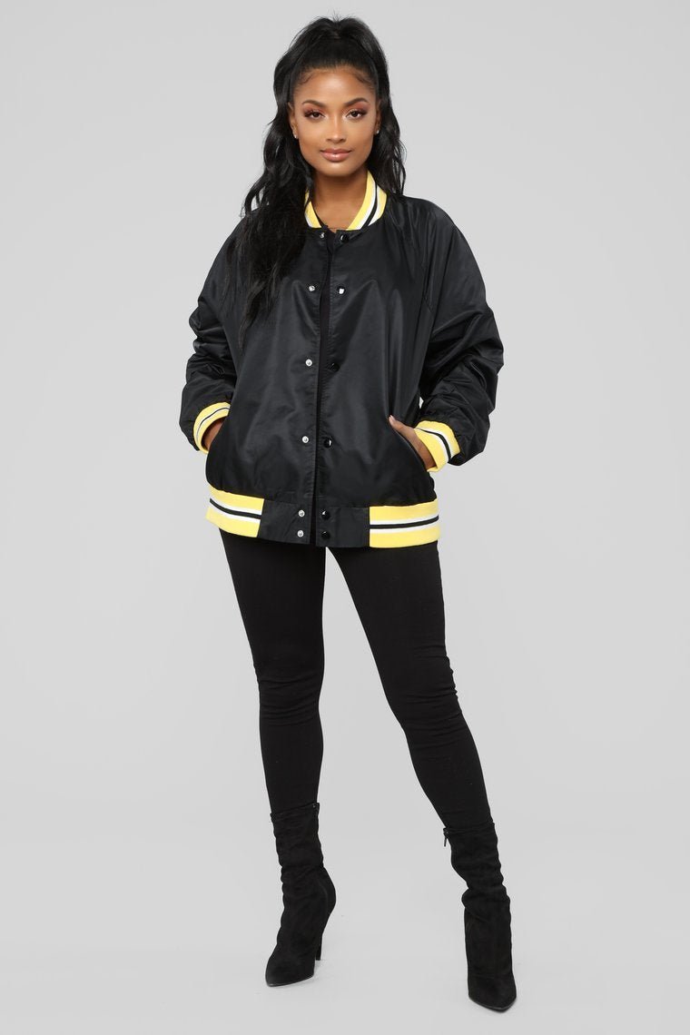 Torre Casual Jacket - Black/Yellow - jameswhite001