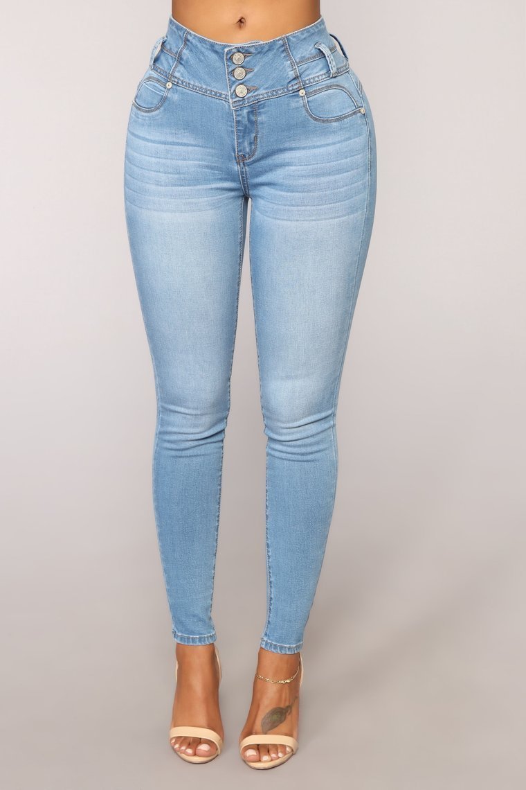 Trophy Booty Lifting Jeans - Light Blue Wash - jameswhite001